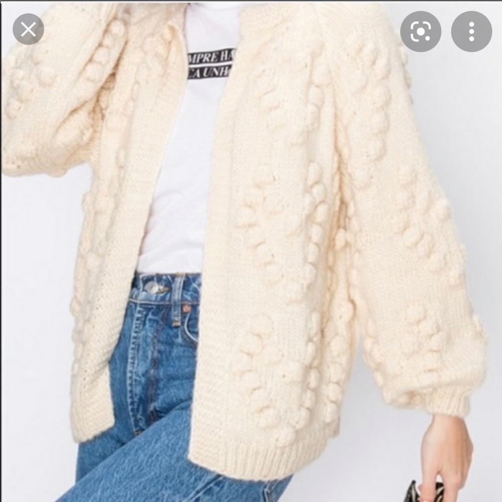 FAVLUX Pom Pom Heart Cartigan